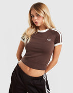 Fluffy 3-Stripes Knit Slim T-Shirt
