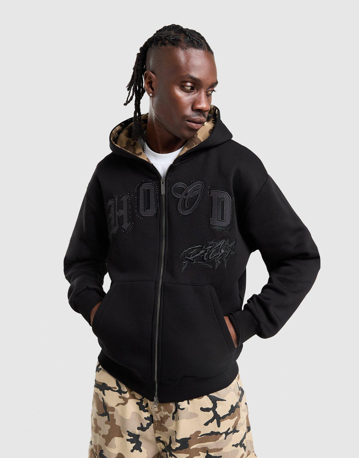 Camo Iron Full Zip Hoodie