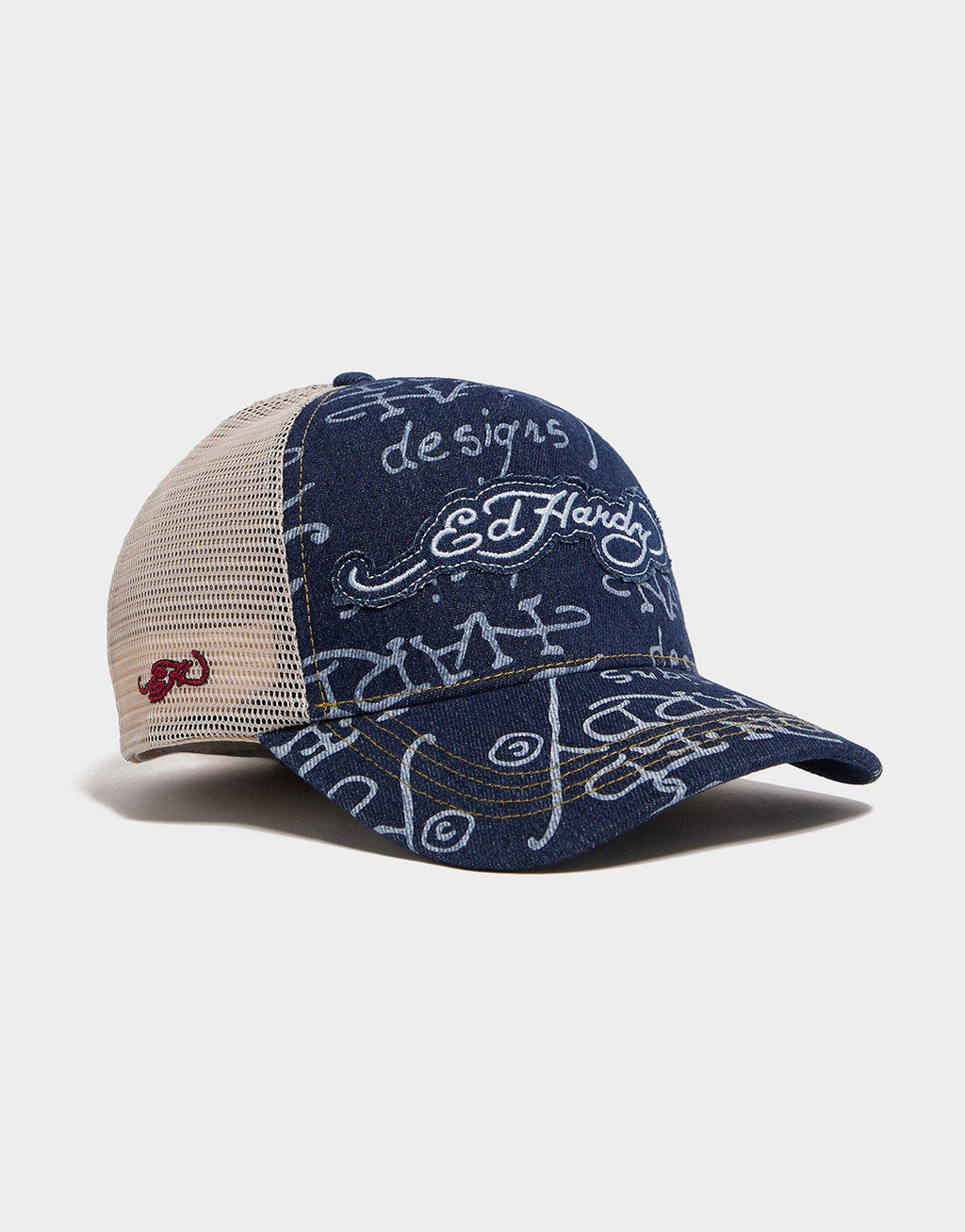 Logo Denim Trucker Cap