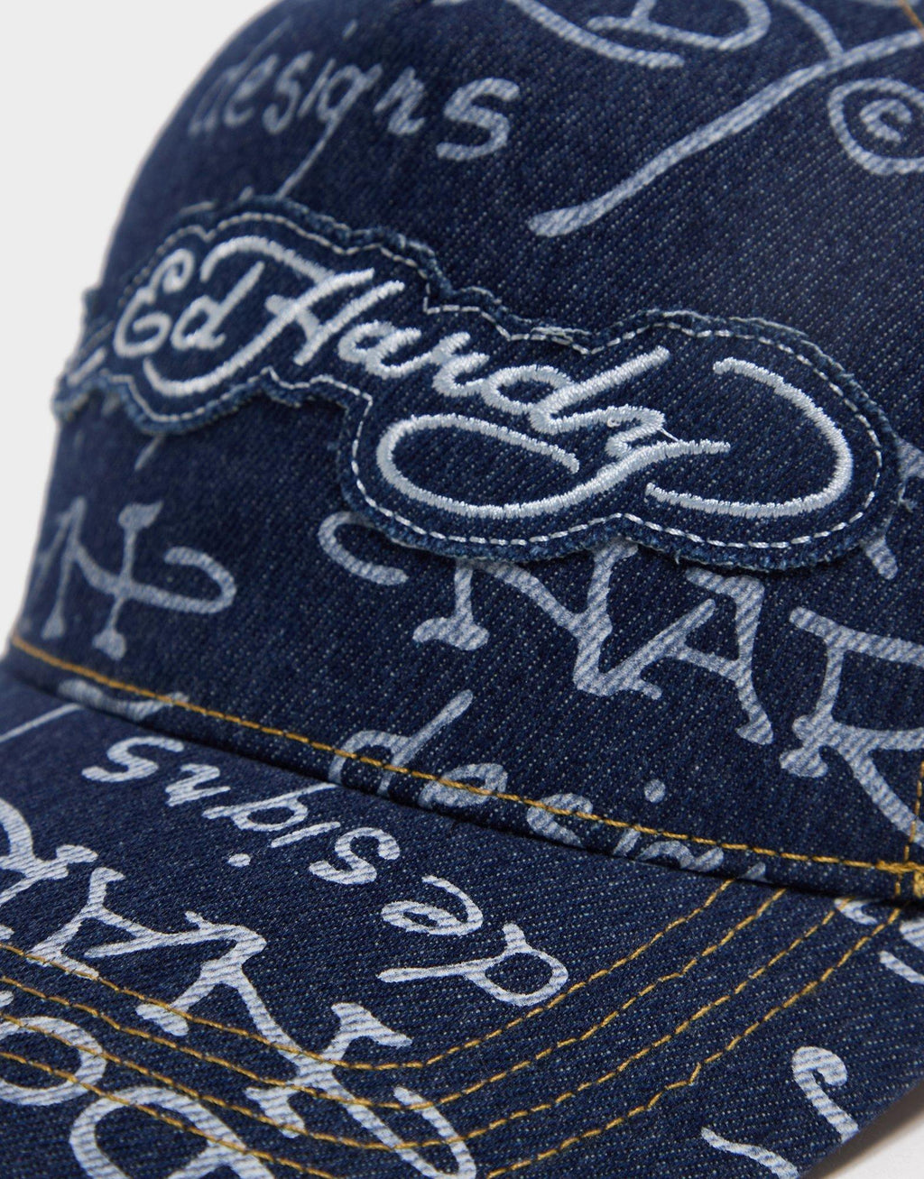 Logo Denim Trucker Cap