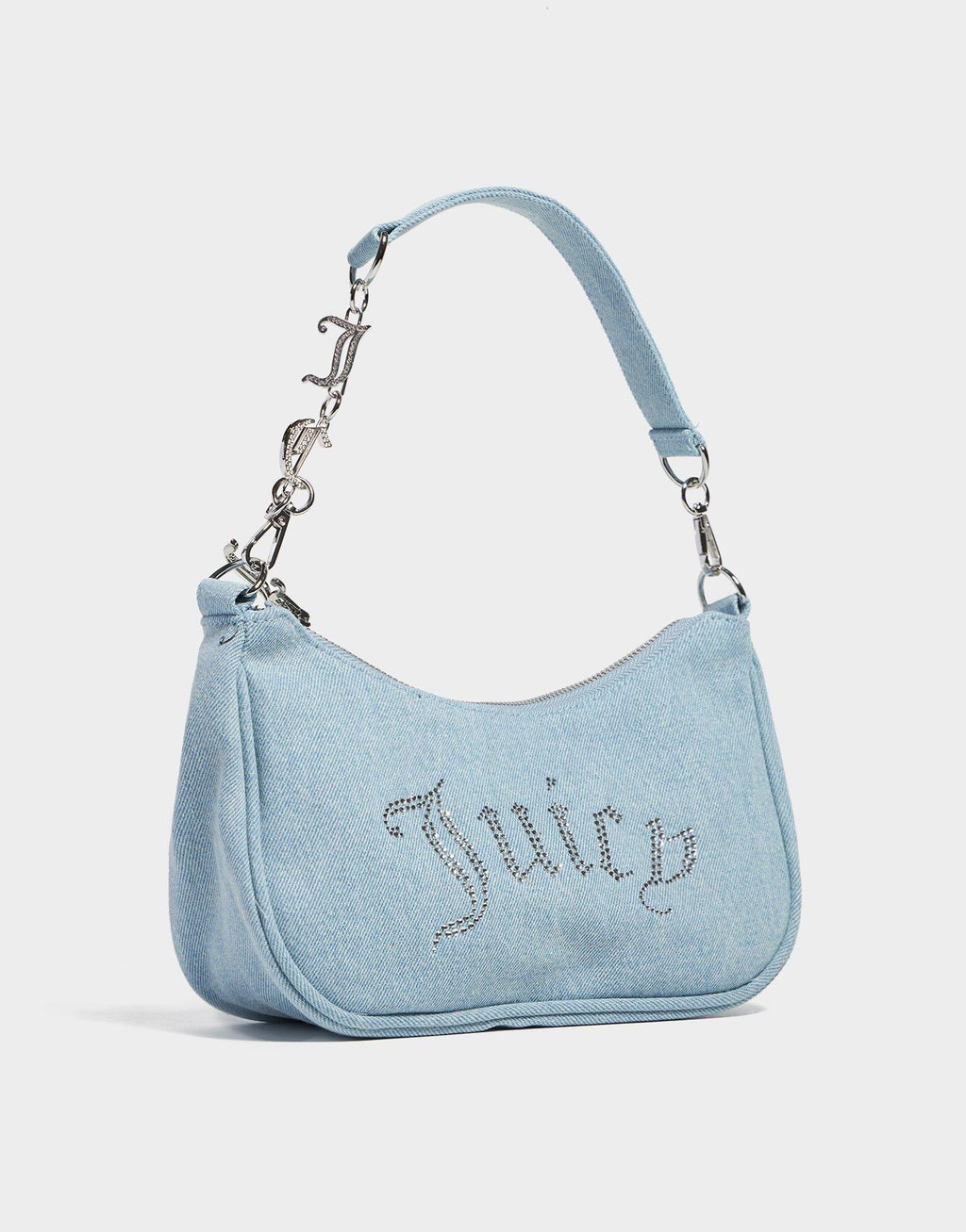 Tape Denim Shoulder Bag