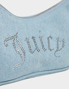 Tape Denim Shoulder Bag