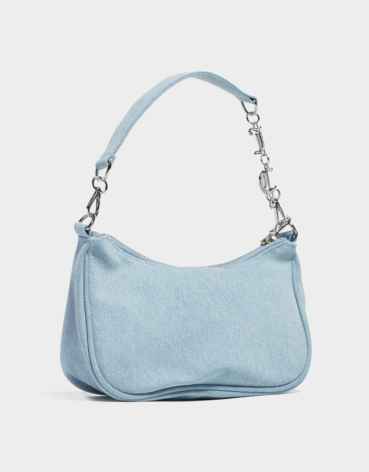 Tape Denim Shoulder Bag