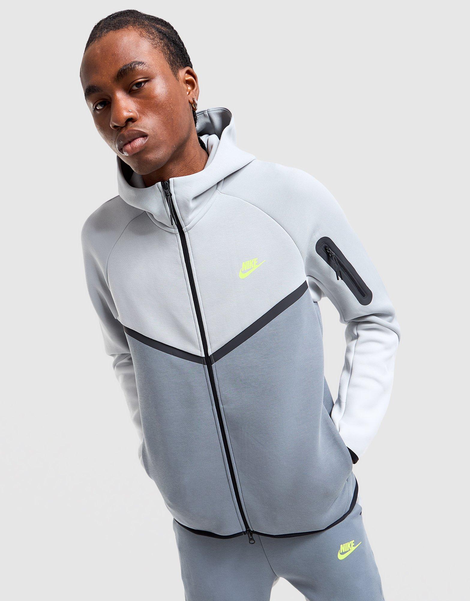 Grey Nike Tech Fleece Full-Zip Hoodie - JD Sports Australia
