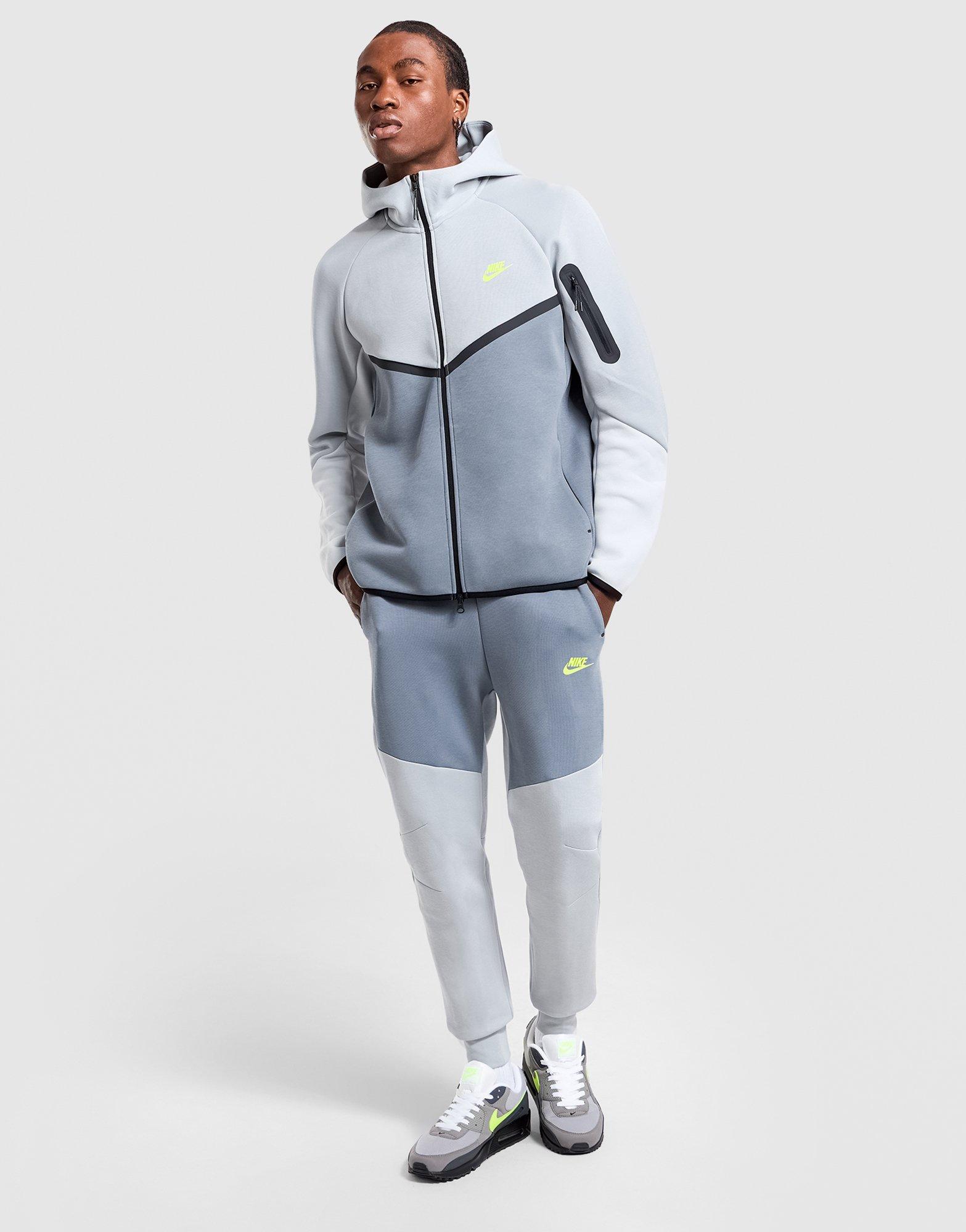 Grey Nike Tech Fleece Full-Zip Hoodie - JD Sports Australia