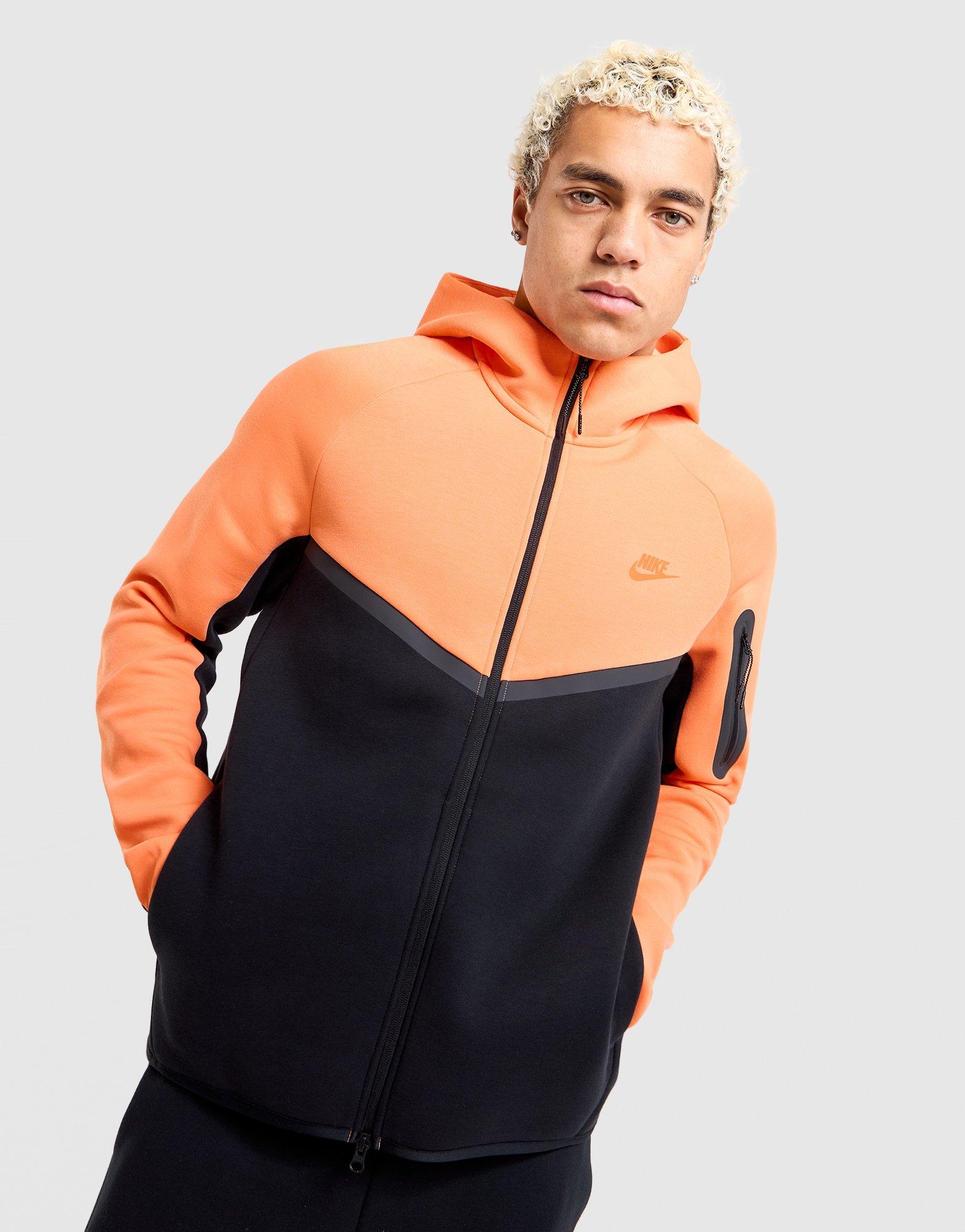 Orange Nike Tech Fleece Full-Zip Hoodie - JD Sports Australia