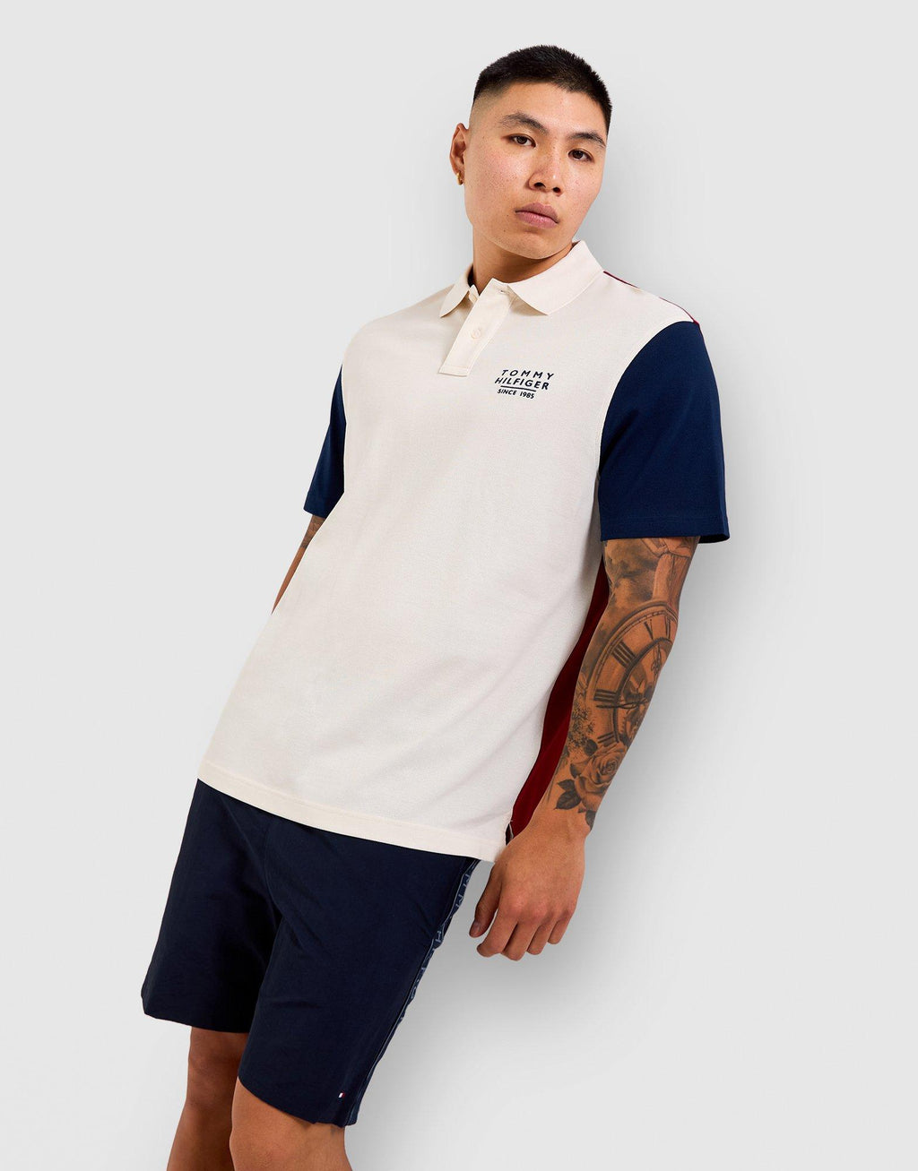Classic Fit Colour-Blocked Polo Shirt
