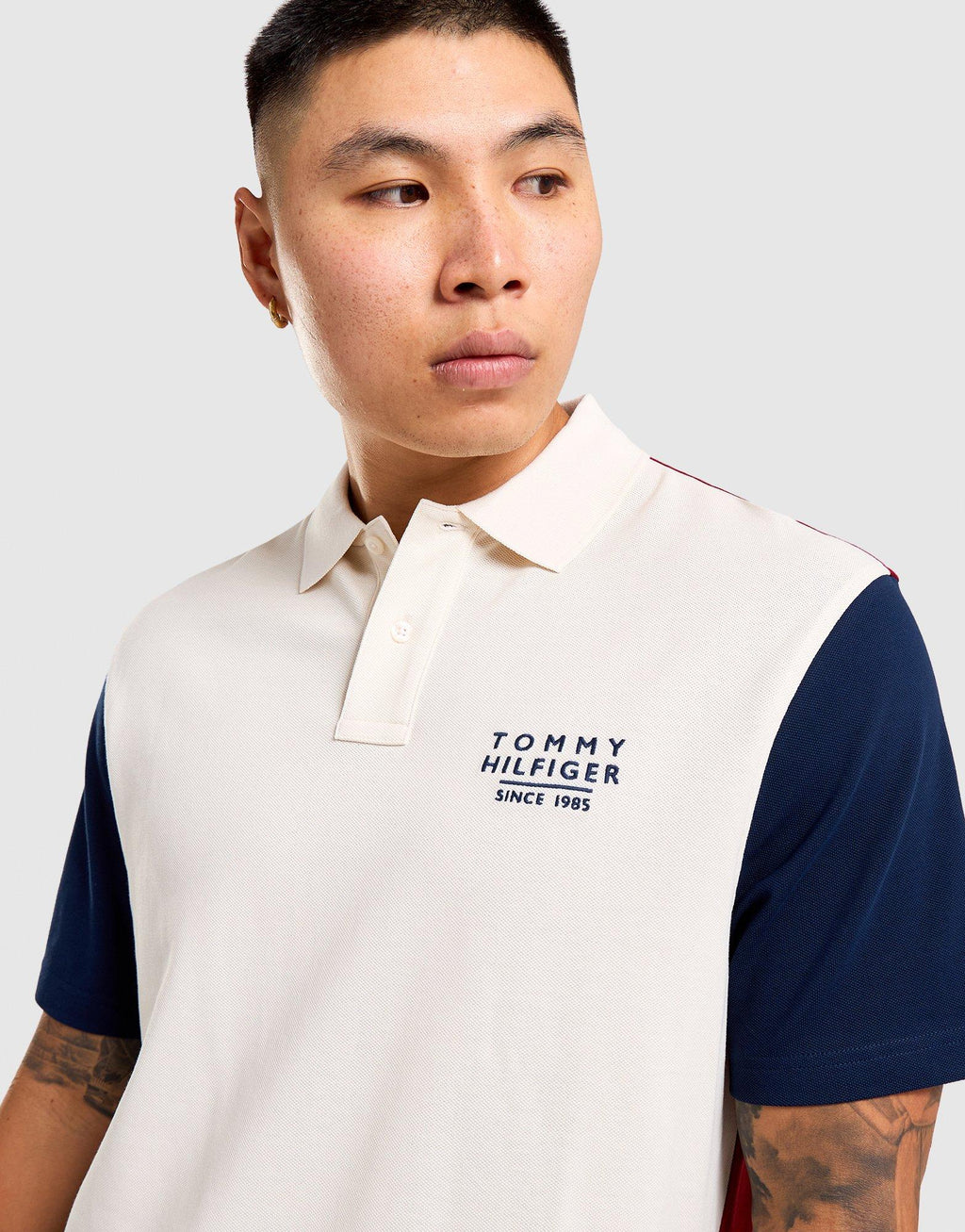 Classic Fit Colour-Blocked Polo Shirt