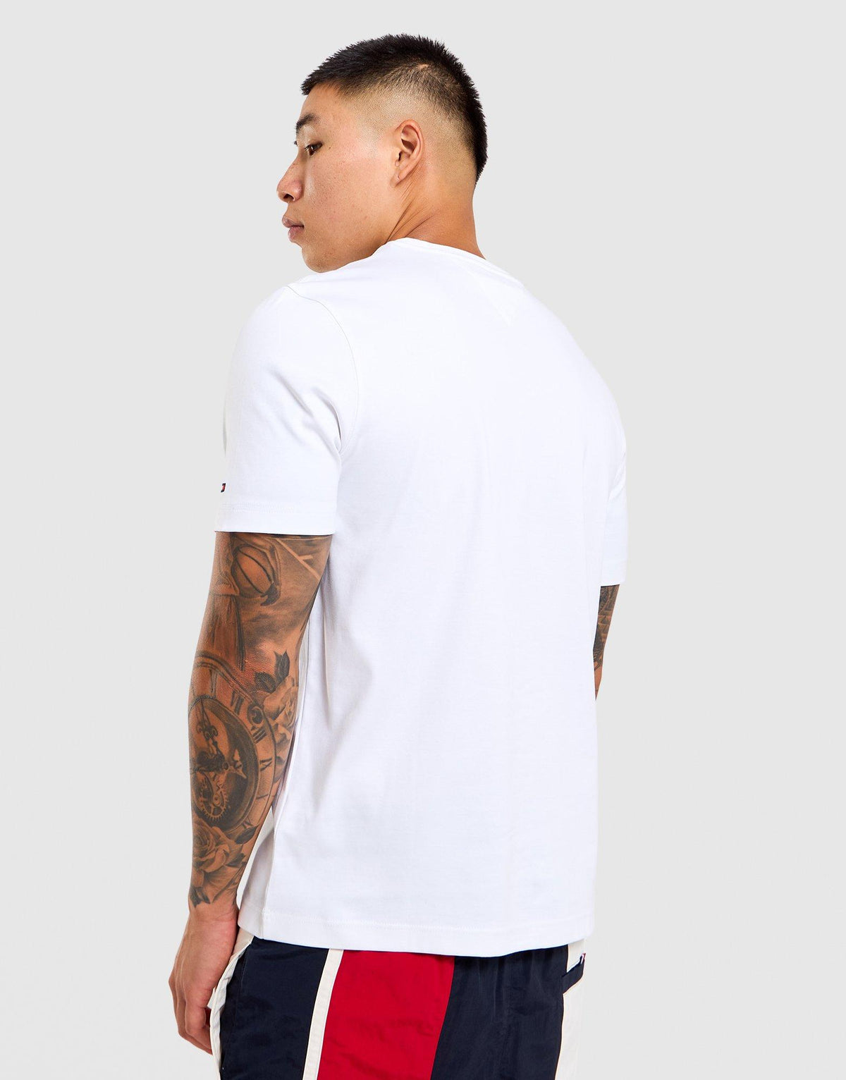 Tonal Logo Embroidery Interlock Knit T-Shirt