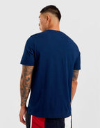 Wavy Flag Appliqué Jersey T-Shirt