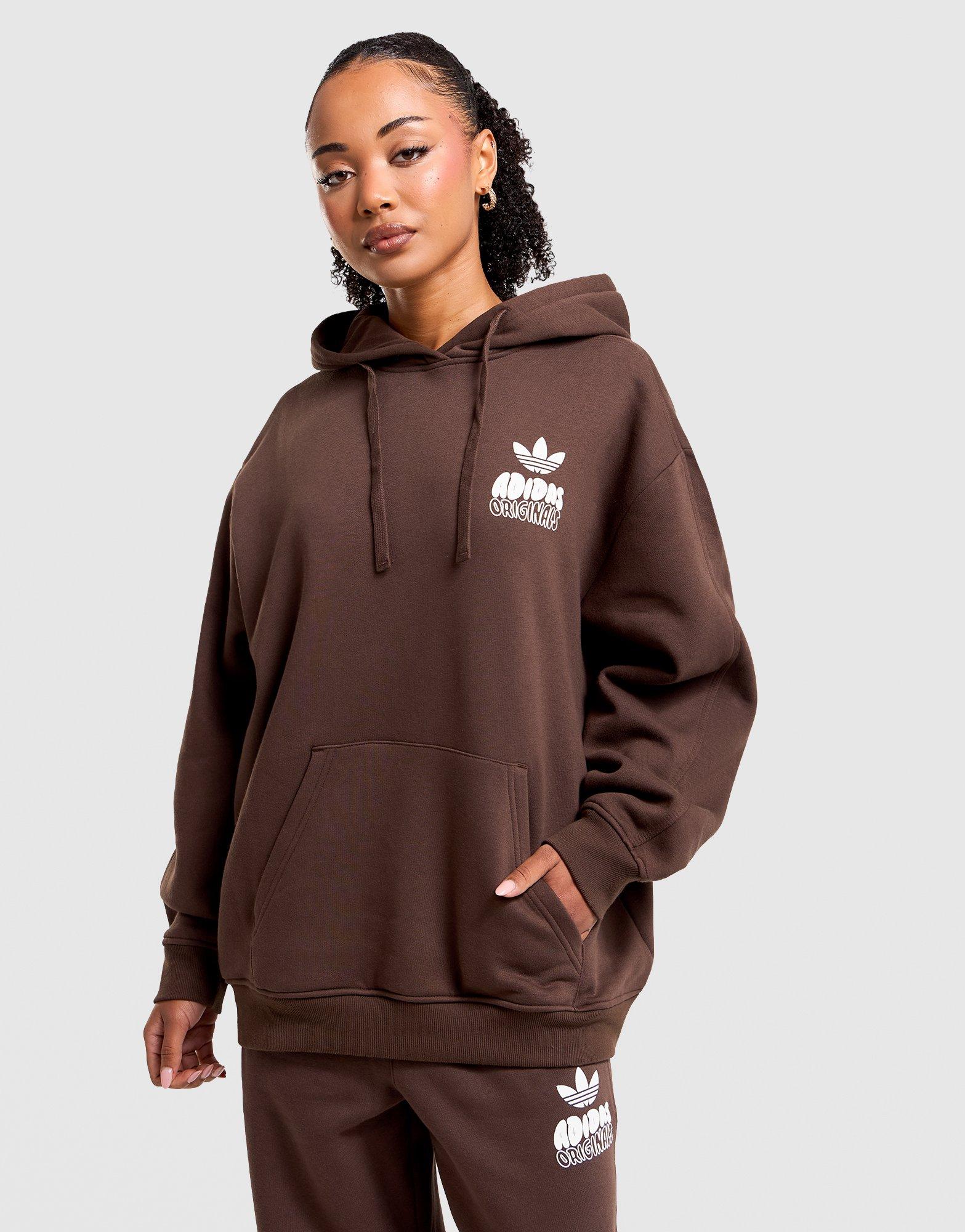 Brown adidas Wave Oversized Hoodie - JD Sports Australia