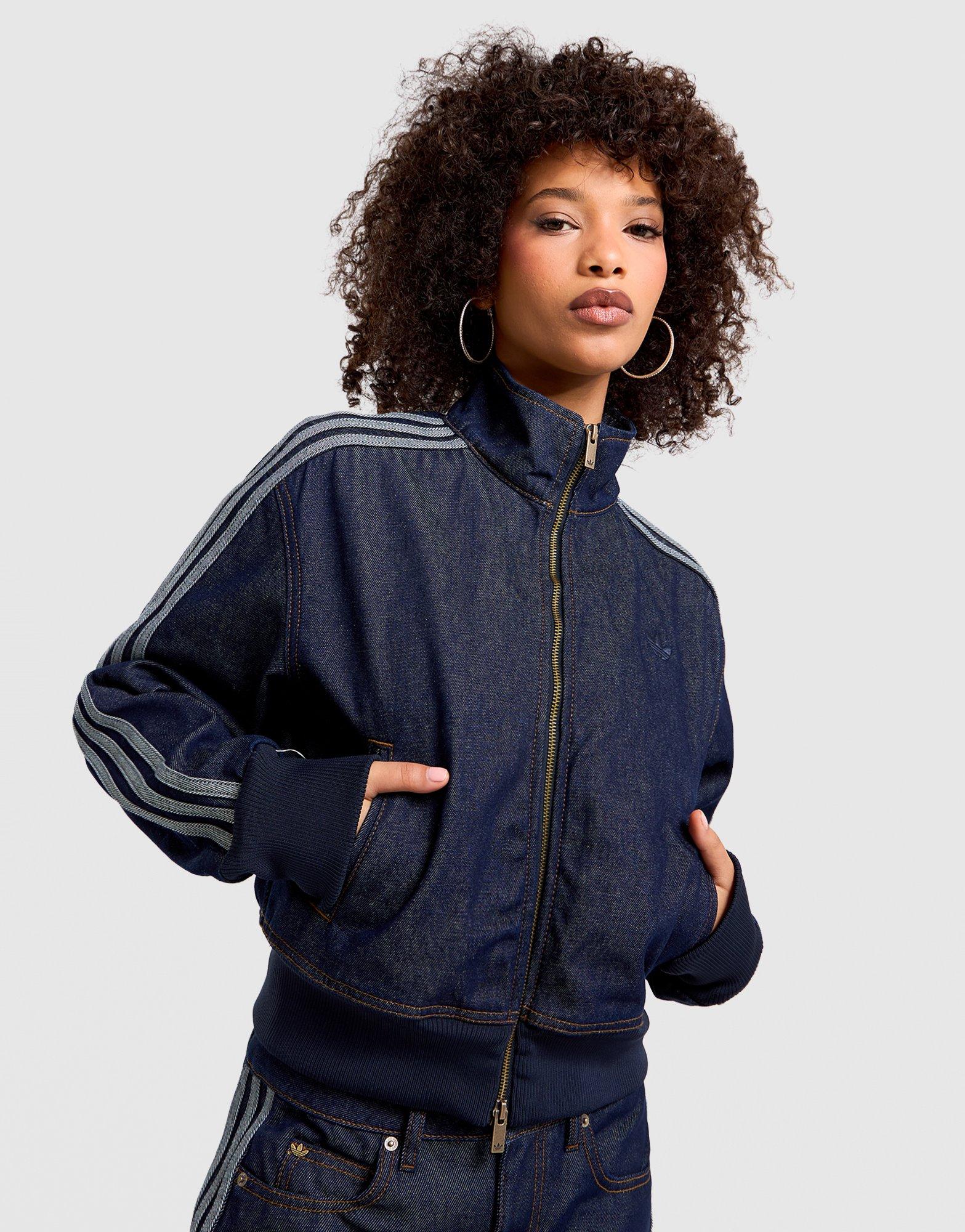 Blue adidas Firebird Denim Track Top - JD Sports Australia
