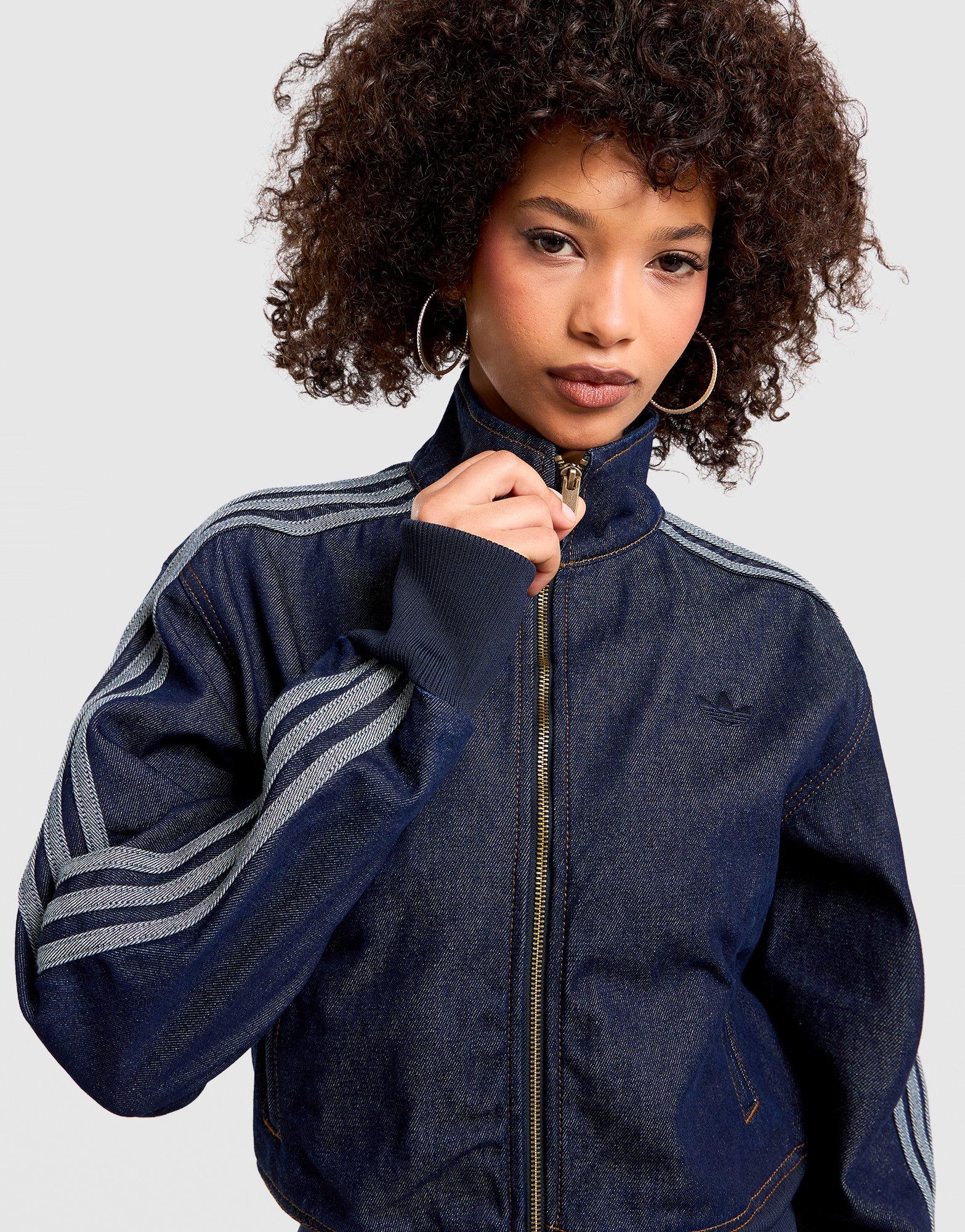 Blue adidas Firebird Denim Track Top - JD Sports Australia