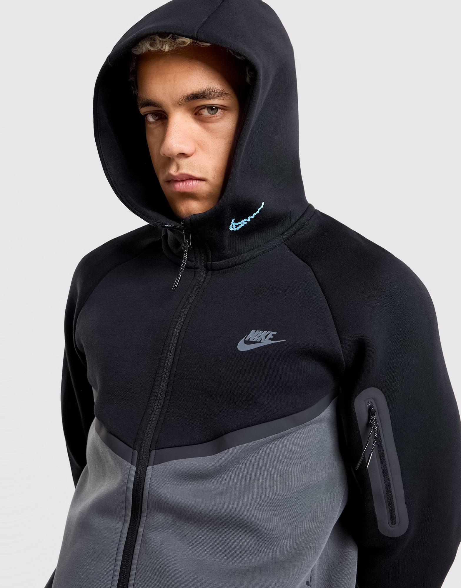 Black Nike Tech Fleece Full-Zip Hoodie - JD Sports Australia
