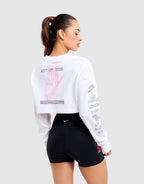 After Dark Tour Cropped Long-Sleeve Running T-Shirt
