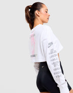 After Dark Tour Cropped Long-Sleeve Running T-Shirt
