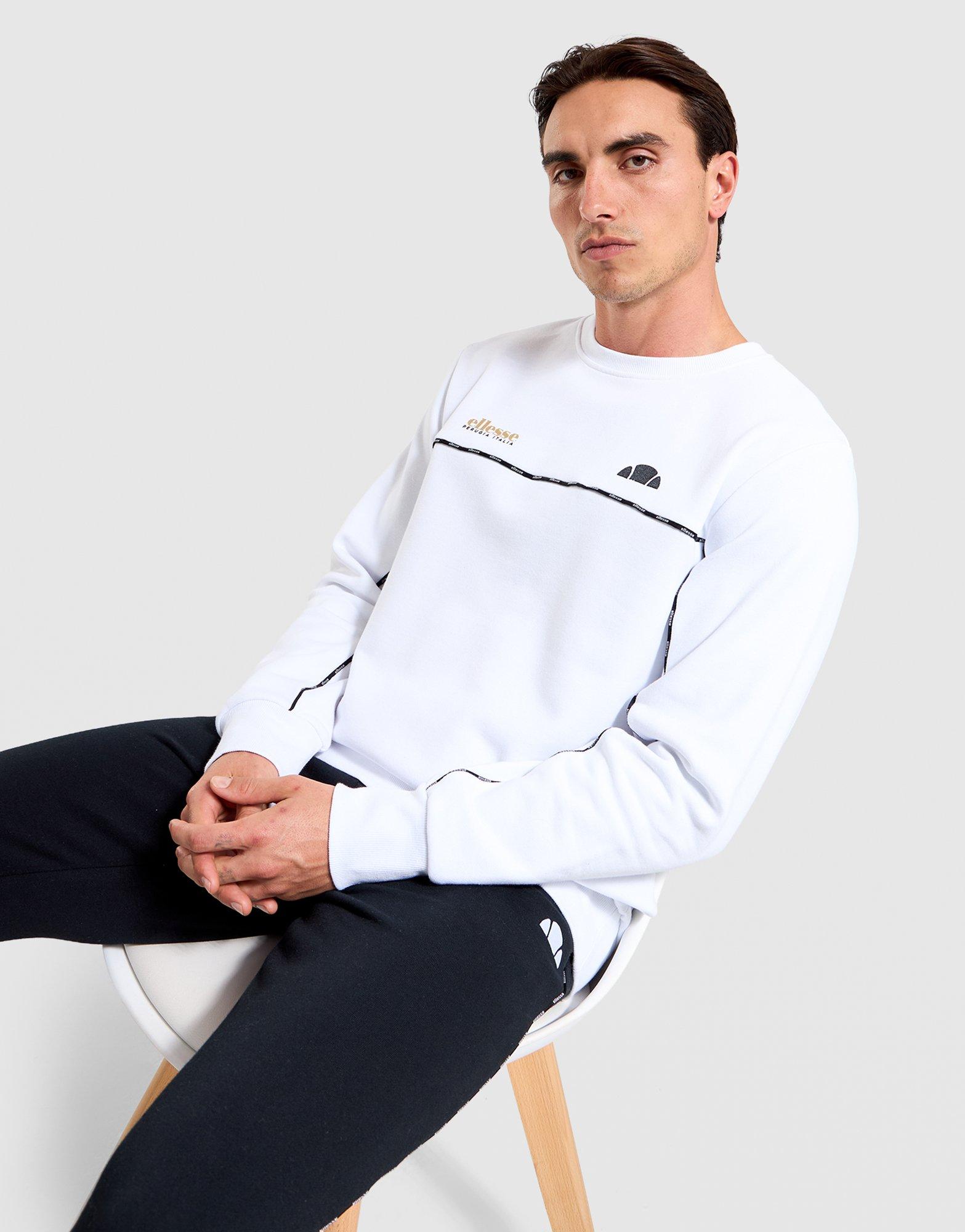 White Ellesse Cagno Sweatshirt - JD Sports Australia