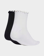 Ruffle Quarter Socks (2 Pack)