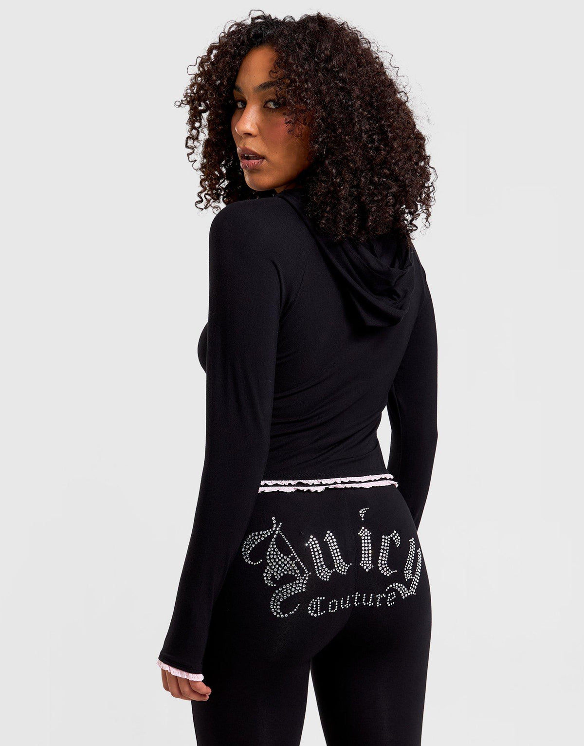 Jersey Lace Full-Zip Hoodie
