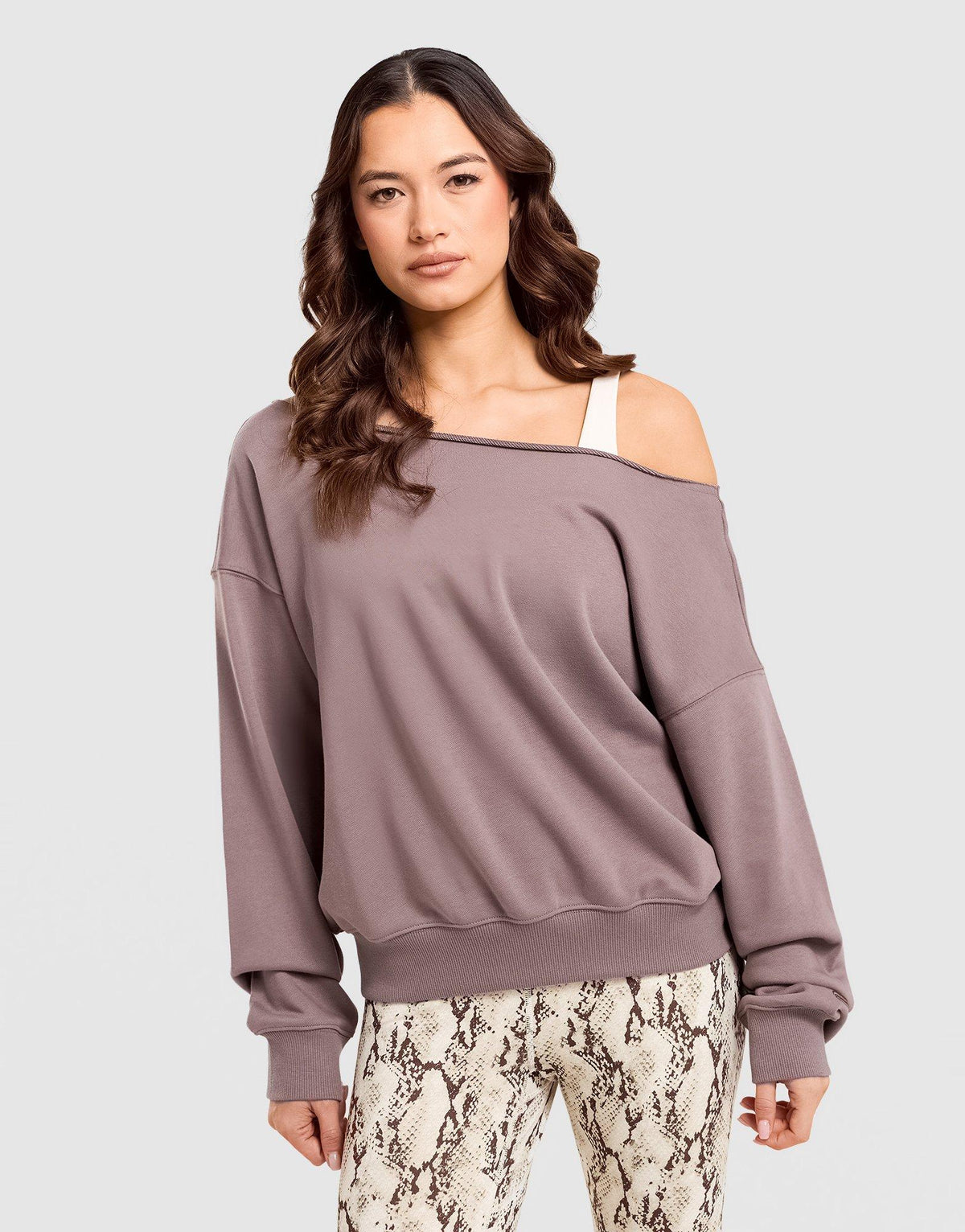 Year Round Off Shoulder Sweatshirt