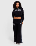 Studio Fleece Oversized Crop Full-Zip Hoodie