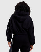 Studio Fleece Oversized Crop Full-Zip Hoodie