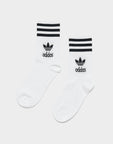 3 Pack Solid Mid Crew Socks