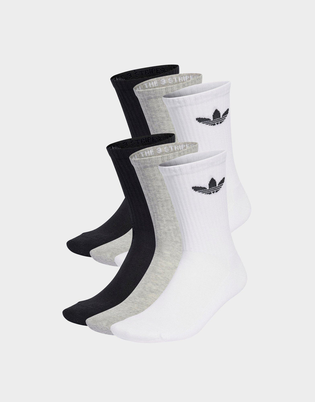 6-Pack Trefoil Cushion Crew Socks