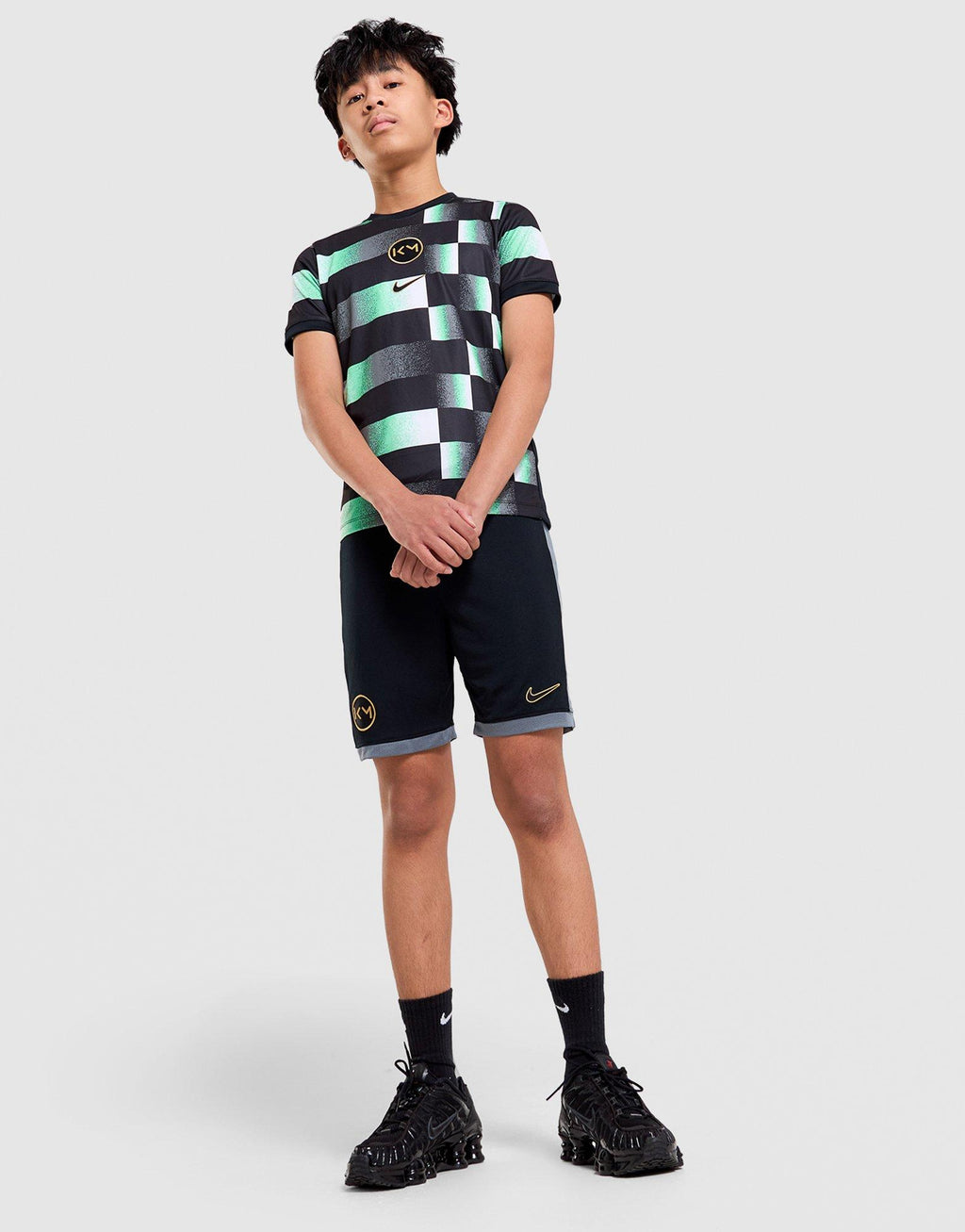 Mbappé Academy Dri-FIT Football T-Shirt/Shorts Sets Junior's