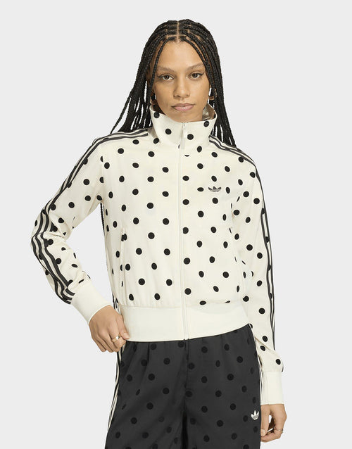 Satin Polka Dots Track Top