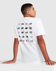 Multi Logo Back Print T-Shirt Junior