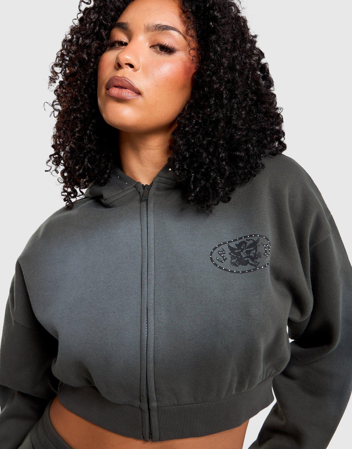 Boxy Full-Zip Hoodie