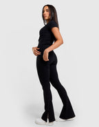 Ribbed Flares Pants