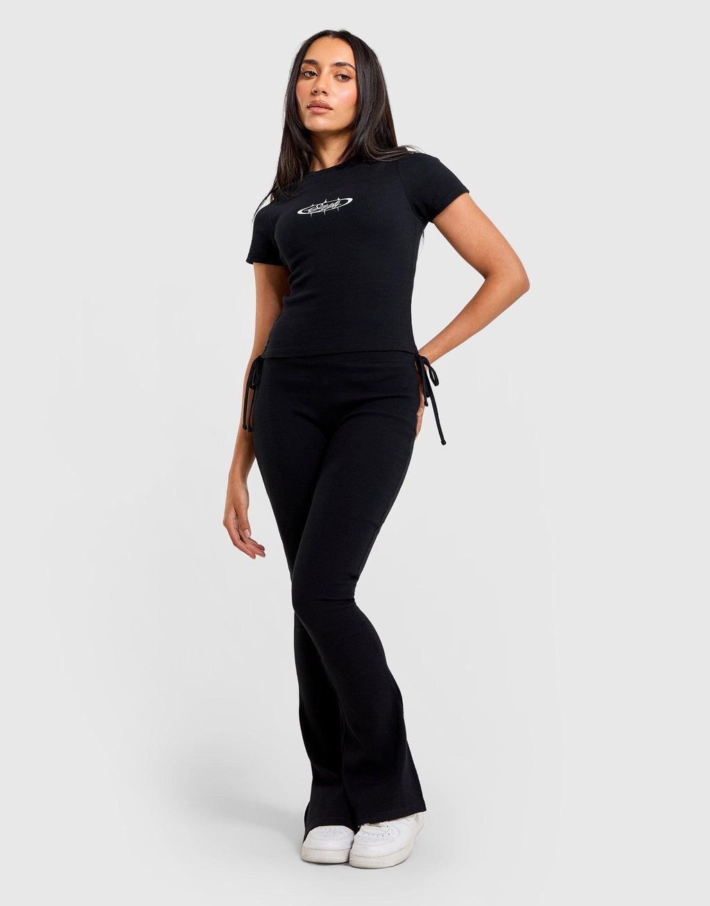 Ribbed Flares Pants